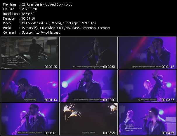 Ryan Leslie video ”Up And Downs” from dvd ”Urban Video February 2013”