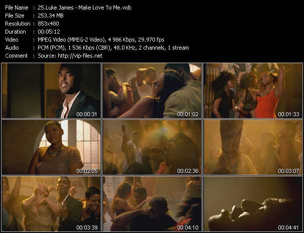 Luke James video ”Make Love To Me” from dvd ”Urban Video February 2013”