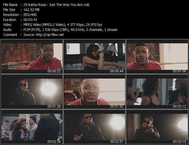 Karlos Rose video ”Just The Way You Are” from dvd ”Urban Video February 2013”