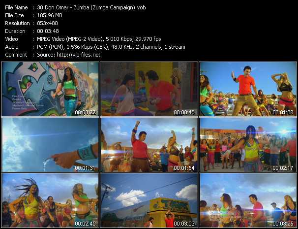 Don Omar video ”Zumba (Zumba Campaign)” from dvd ”Urban Video February 2013”