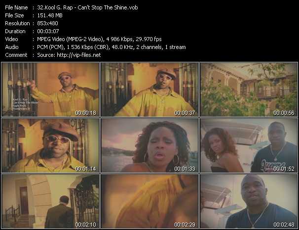 Kool G Rap video ”Can't Stop The Shine” from dvd ”Urban Video February 2013”