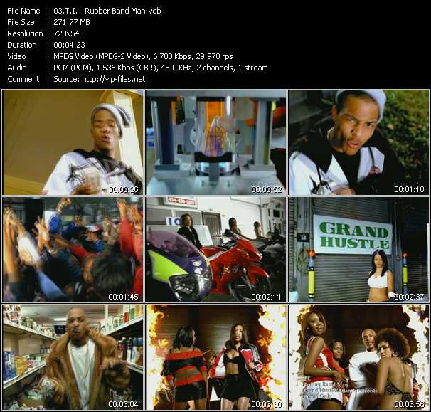 T.I. video ”Rubber Band Man” from dvd ”Urban Video March 2004”