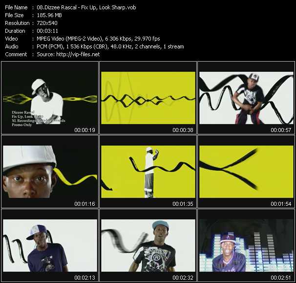 Dizzee Rascal video ”Fix Up, Look Sharp” from dvd ”Urban Video March 2004”