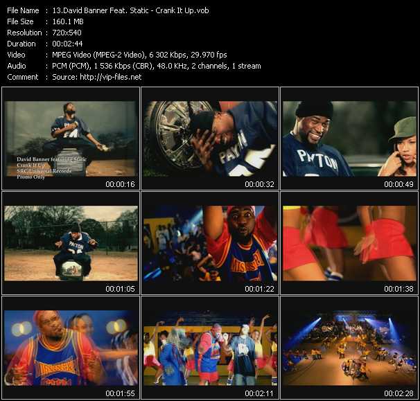 David Banner Feat. Static video ”Crank It Up” from dvd ”Urban Video March 2004”