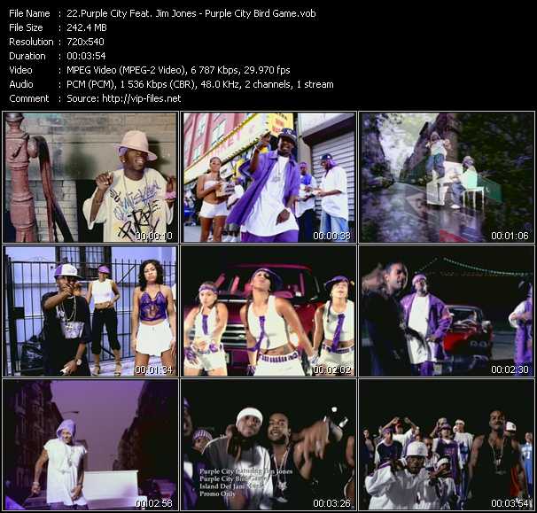 Purple City Feat. Jim Jones video ”Purple City Bird Game” from dvd ”Urban Video March 2004”