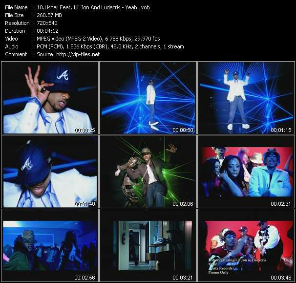 Usher Feat. Lil' Jon And Ludacris video ”Yeah!” from dvd ”Urban Video April 2004”