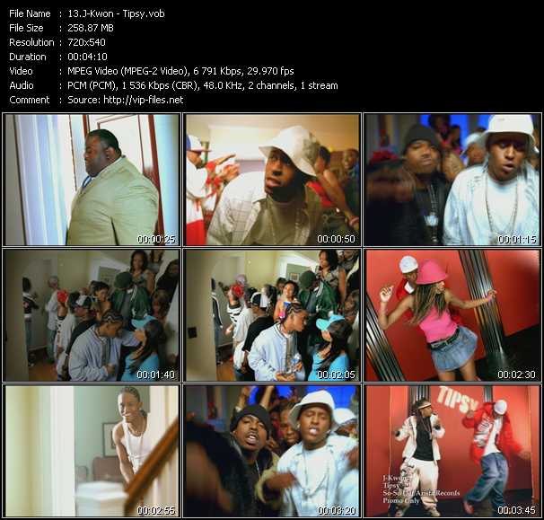 J-Kwon video ”Tipsy” from dvd ”Urban Video April 2004”