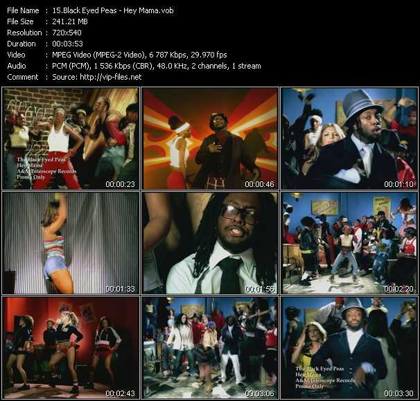 Black Eyed Peas video ”Hey Mama” from dvd ”Urban Video April 2004”