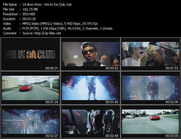 Bow Wow video ”We In Da Club” from dvd ”Urban Video October 2012”