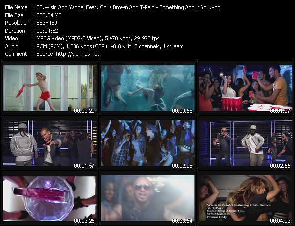 Wisin And Yandel Feat. Chris Brown And T-Pain video ”Something About You” from dvd ”Urban Video October 2012”