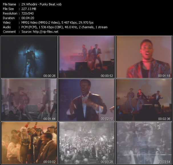 Whodini video ”Funky Beat” from dvd ”Urban Video October 2012”