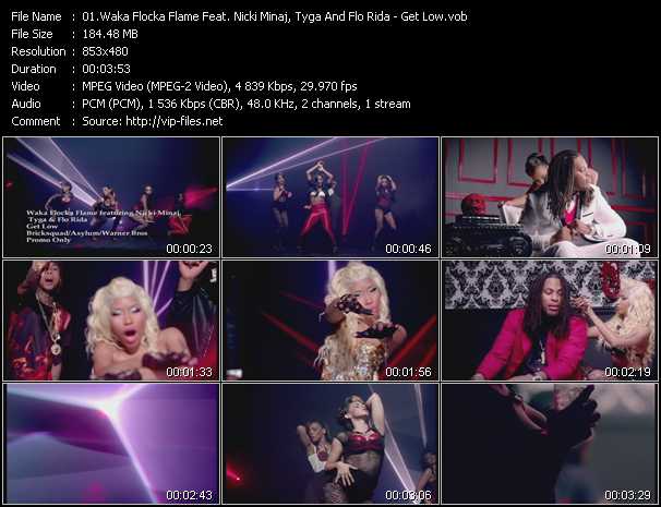 Waka Flocka Flame Feat. Nicki Minaj, Tyga And Flo Rida video ”Get Low” from dvd ”Urban Video November 2012”