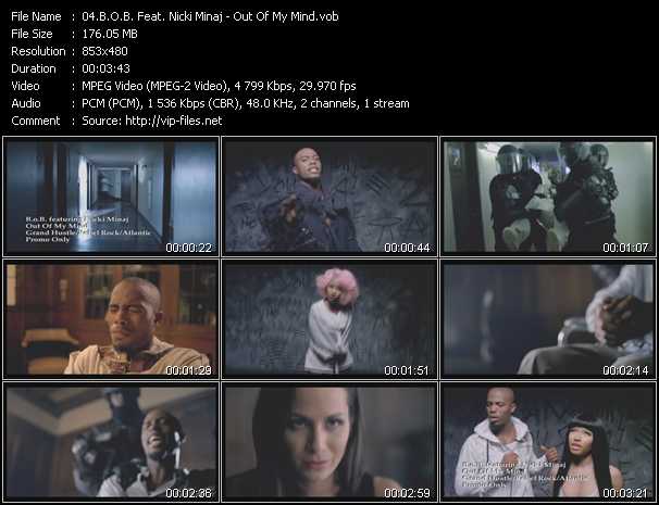 B.O.B. Feat. Nicki Minaj video ”Out Of My Mind” from dvd ”Urban Video November 2012”