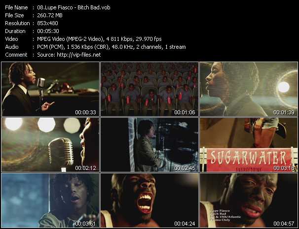 Lupe Fiasco video ”Bitch Bad” from dvd ”Urban Video November 2012”