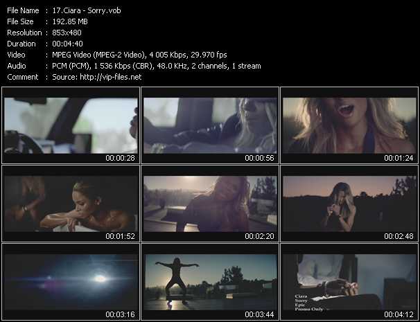 Ciara video ”Sorry” from dvd ”Urban Video November 2012”