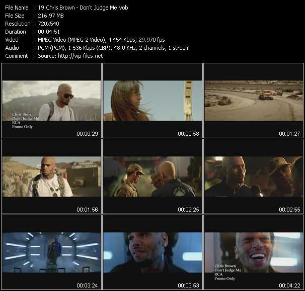 Chris Brown video ”Don't Judge Me” from dvd ”Urban Video November 2012”