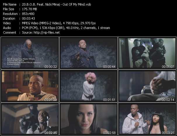 B.O.B. Feat. Nicki Minaj video ”Out Of My Mind” from dvd ”Urban Video November 2012”