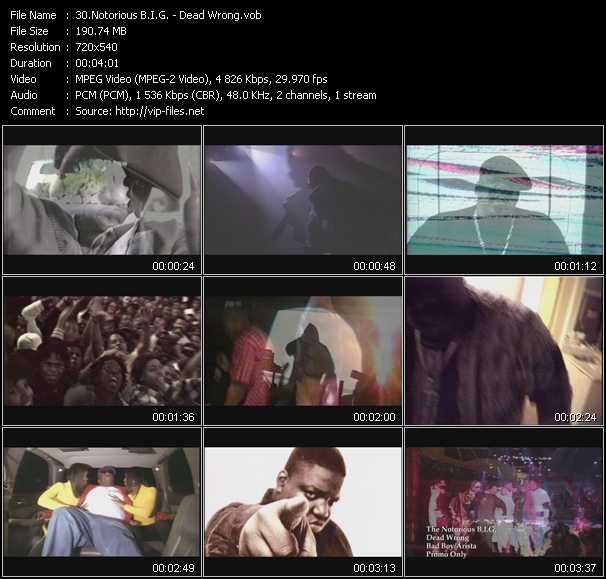 Notorious B.I.G. video ”Dead Wrong” from dvd ”Urban Video November 2012”