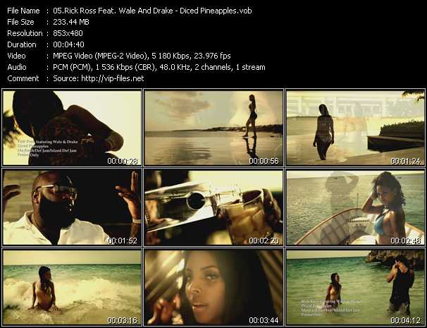 Rick Ross Feat. Wale And Drake video ”Diced Pineapples” from dvd ”Urban Video December 2012”