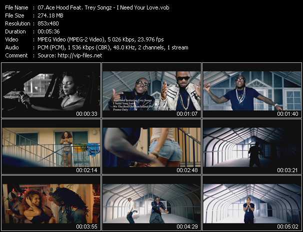 Ace Hood Feat. Trey Songz video ”I Need Your Love” from dvd ”Urban Video December 2012”