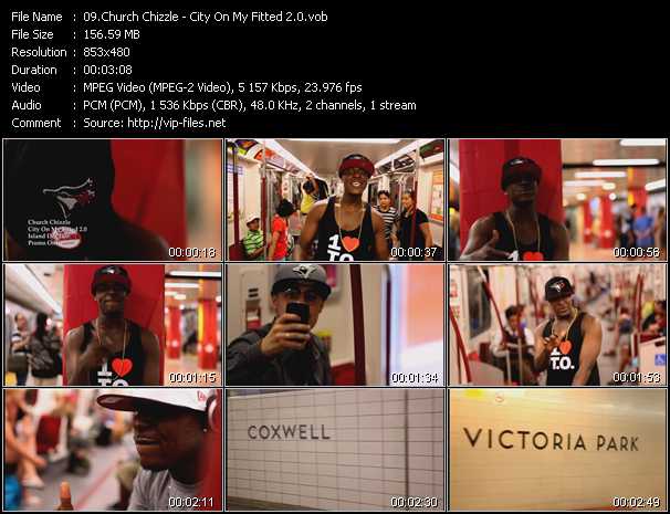 Church Chizzle video ”City On My Fitted 2.0” from dvd ”Urban Video December 2012”