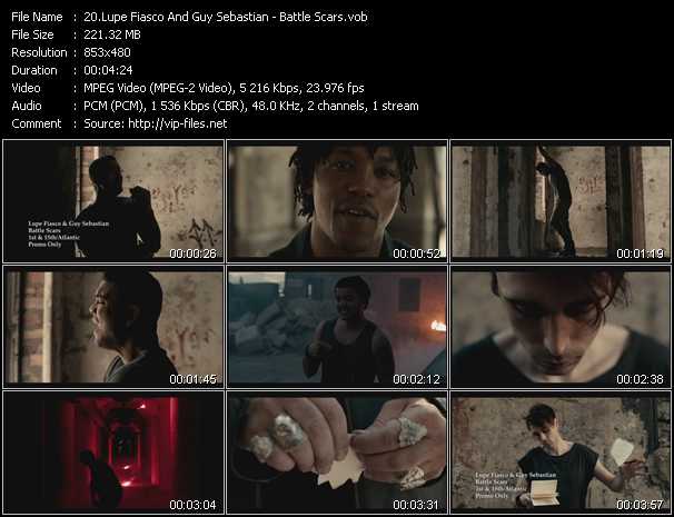 Lupe Fiasco And Guy Sebastian video ”Battle Scars” from dvd ”Urban Video December 2012”