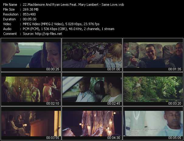 Macklemore And Ryan Lewis Feat. Mary Lambert video ”Same Love” from dvd ”Urban Video December 2012”