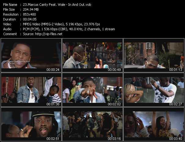 Marcus Canty Feat. Wale video ”In And Out” from dvd ”Urban Video December 2012”