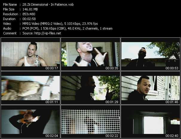 Zii Dimensional video ”In Patience” from dvd ”Urban Video December 2012”