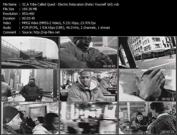 A Tribe Called Quest video ”Electric Relaxation (Relax Yourself Girl)” from dvd ”Urban Video December 2012”