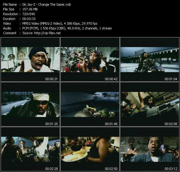 Jay-Z video ”Change The Game” from dvd ”Screenplay VJ-Pro Classic Vision New Millenium Dance Vol.2 March 2008”