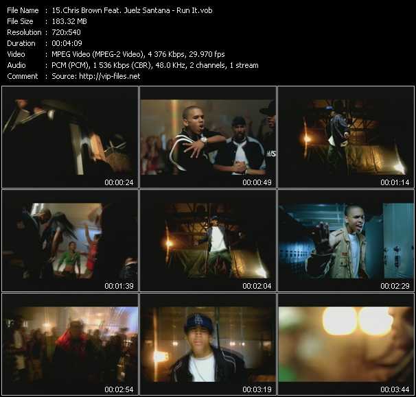 Chris Brown Feat. Juelz Santana video ”Run It!” from dvd ”Screenplay VJ-Pro Classic Vision New Millenium Dance Vol.1 November 2007”