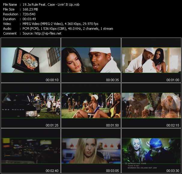 Ja Rule Feat. Case video ”Livin' It Up” from dvd ”Screenplay VJ-Pro Classic Vision New Millenium Dance Vol.1 November 2007”