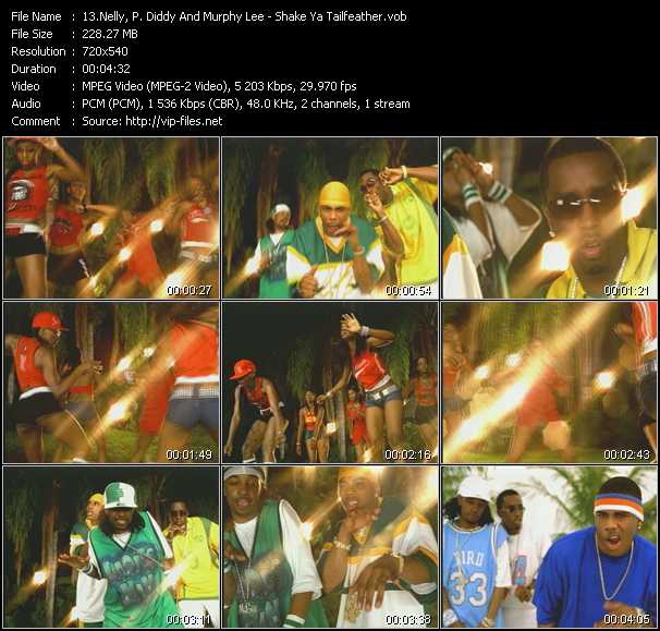 Nelly, P. Diddy (Puff Daddy) And Murphy Lee video ”Shake Ya Tailfeather” from dvd ”Screenplay VJ-Pro Dance Vision October 2005”